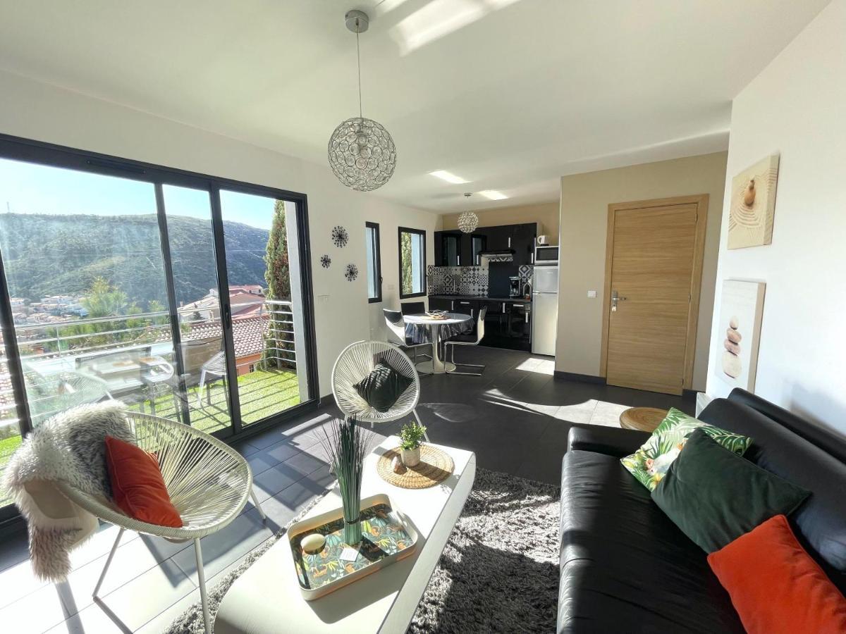 Residence Costa Vermella, Vue Mer Et Montagne Au Calme Cerbere Bagian luar foto